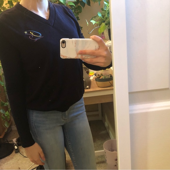 Navy blue sweater vest size s - Picture 2 of 7